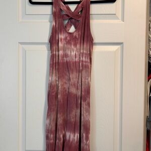 American Eagle Outfitters Pink Tie-Dye Dress